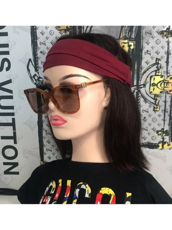 New Authentic Gucci GG1071S 003 Havana Cat-Eye Sunglasses Brown Lenses main image 10